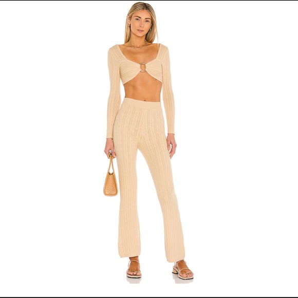 MAJORELLE Sahara Knit Pant in Ginger Root Small - Picture 3 of 7